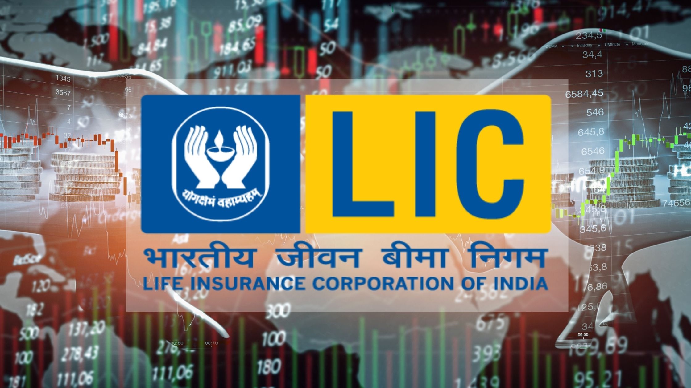 LIC shares fall