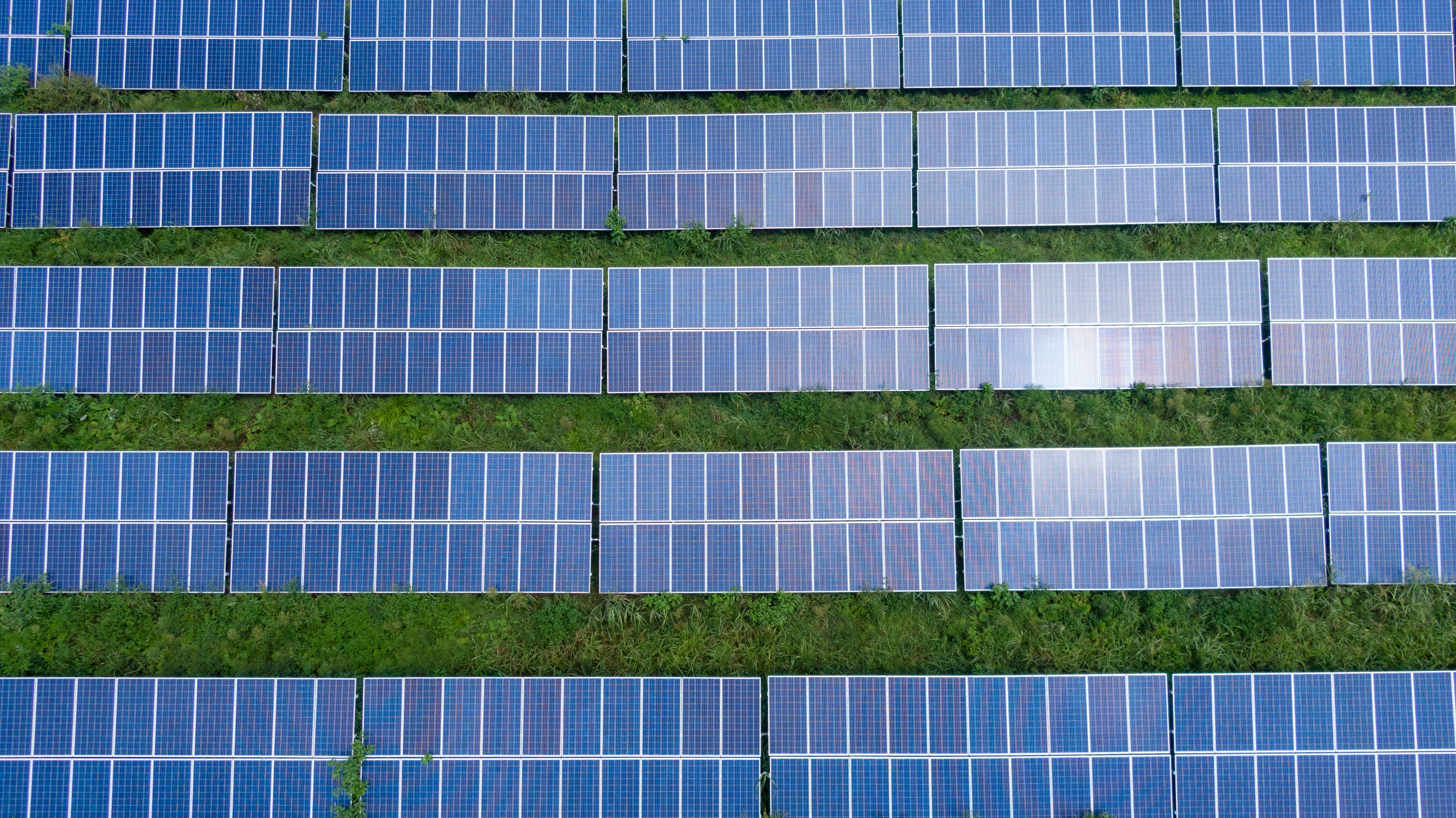 solar panel field