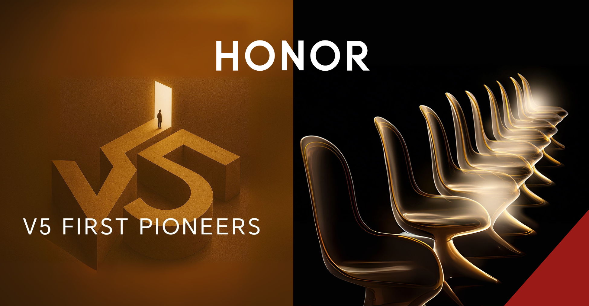 HONOR Magic V5 foldable smartphone and V5 First Pioneers program announcement graphic