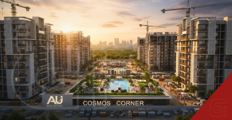 Architectural rendering of AU Real Estate Cosmos Corner premium housing project in Ghaziabad